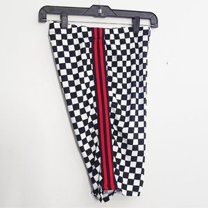 Checkered Biker Shorts